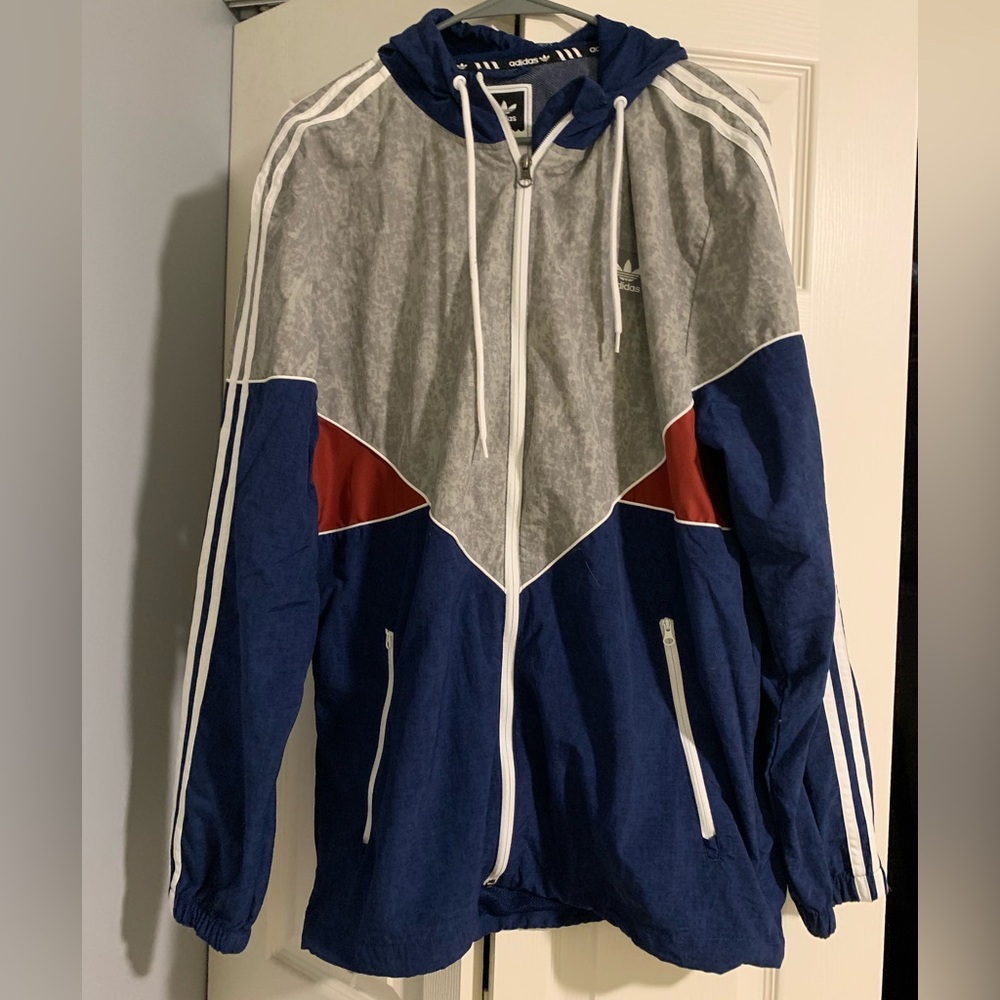 Adidas Navy Mesh Jacket